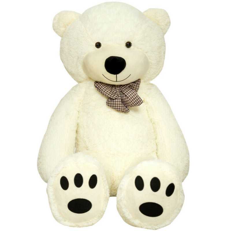 Ours en Peluche Teddy Ben Peluche Géantes XXL 120 cm Couleur Crème