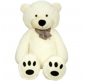 Ours en Peluche Teddy Ben Peluche Géantes XXL 120 cm Couleur Crème