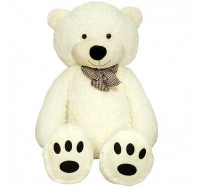 Ours en Peluche Teddy Ben Peluche Géantes XXL 160 cm Couleur Crème