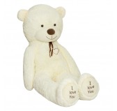 Ours en Peluche Teddy Sam Peluche Géantes XXL 200 cm Couleur Crème